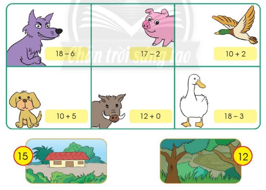 Bài 3 Toán lớp 1 trang 91 sách Chân trời sáng tạo