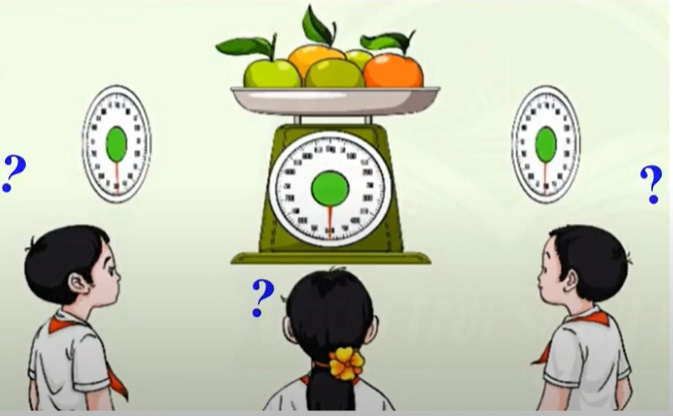 Thao tác đo khối lượng