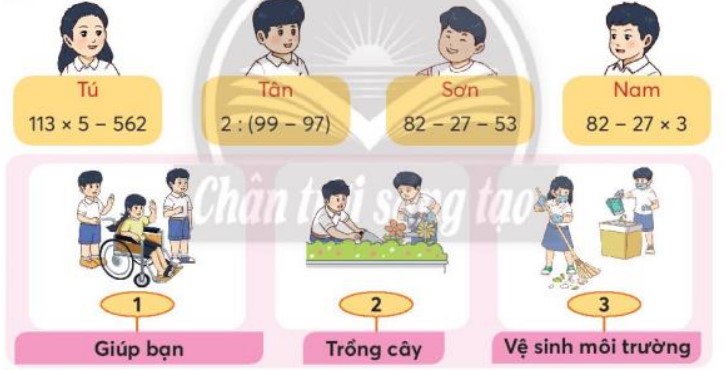 Bài 3 Toán lớp 3 trang 52 sách Chân trời sáng tạo