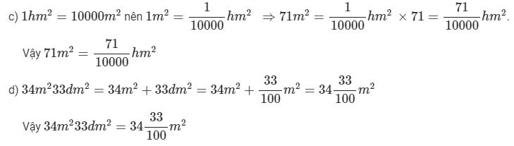 Mi-li-mét vuông - Bảng đơn vị đo diện tích