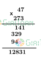 Thực hiện các phép nhân sau a) 951 . 23