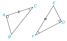 Ba trường hợp bằng nhau của tam giác vuông