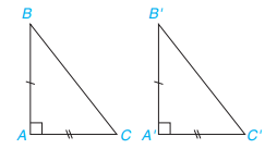 Ba trường hợp bằng nhau của tam giác vuông