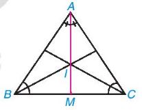 Lý thuyết bài 34: Sự đồng quy của ba trung tuyến, ba đường phân giác trong một tam giác