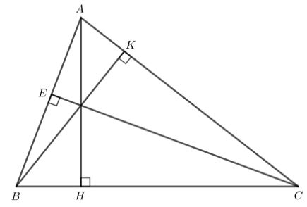 Lý thuyết bài 8: Tính chất ba đường cao của tam giác